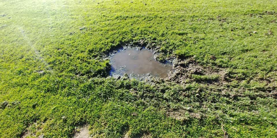 The photograph attached to this flooding report