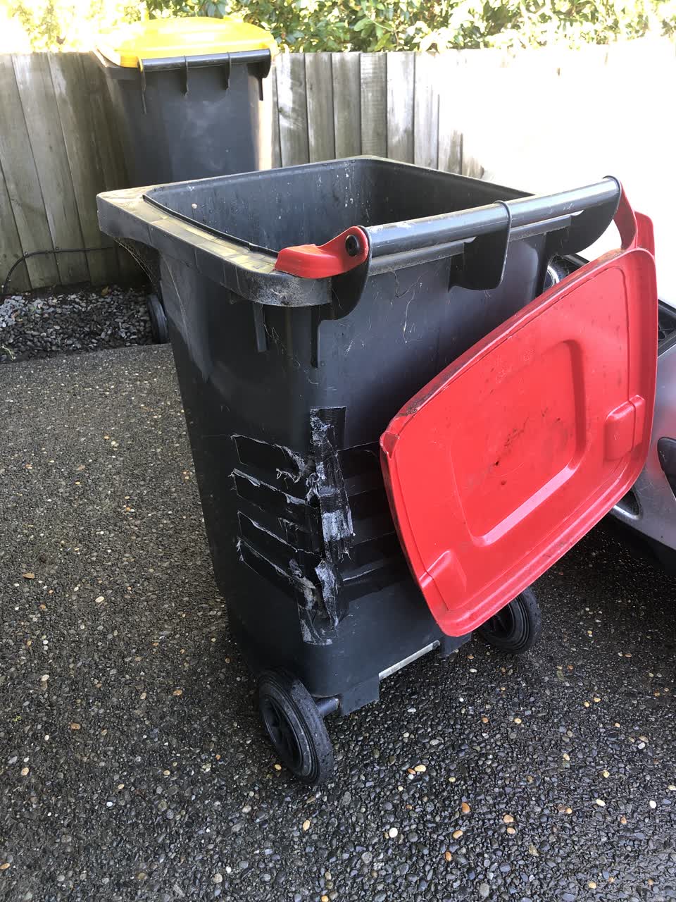 The photograph attached to this rubbish/recycling report