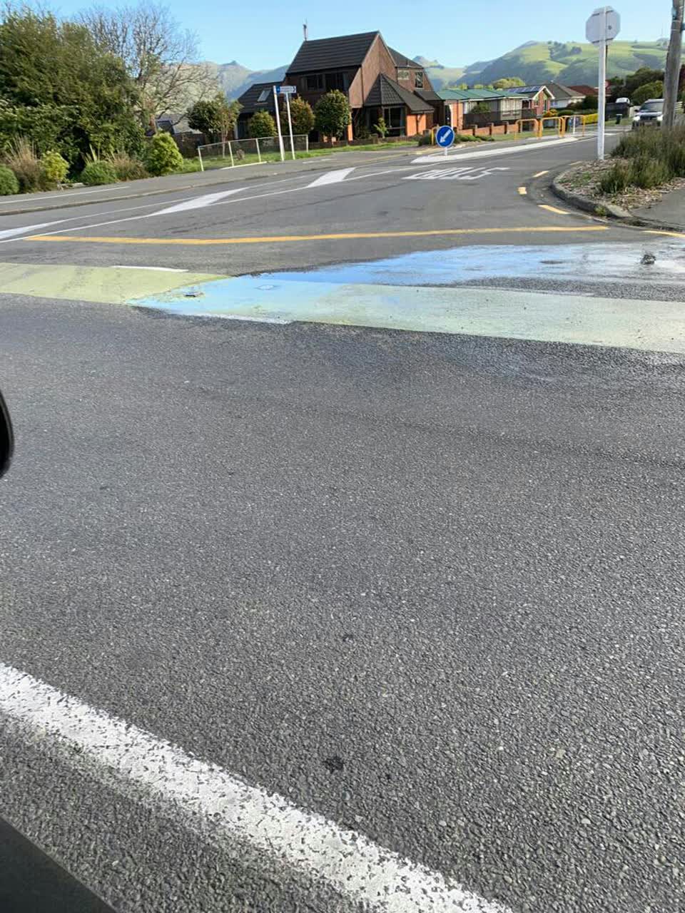 The photograph attached to this water leak report
