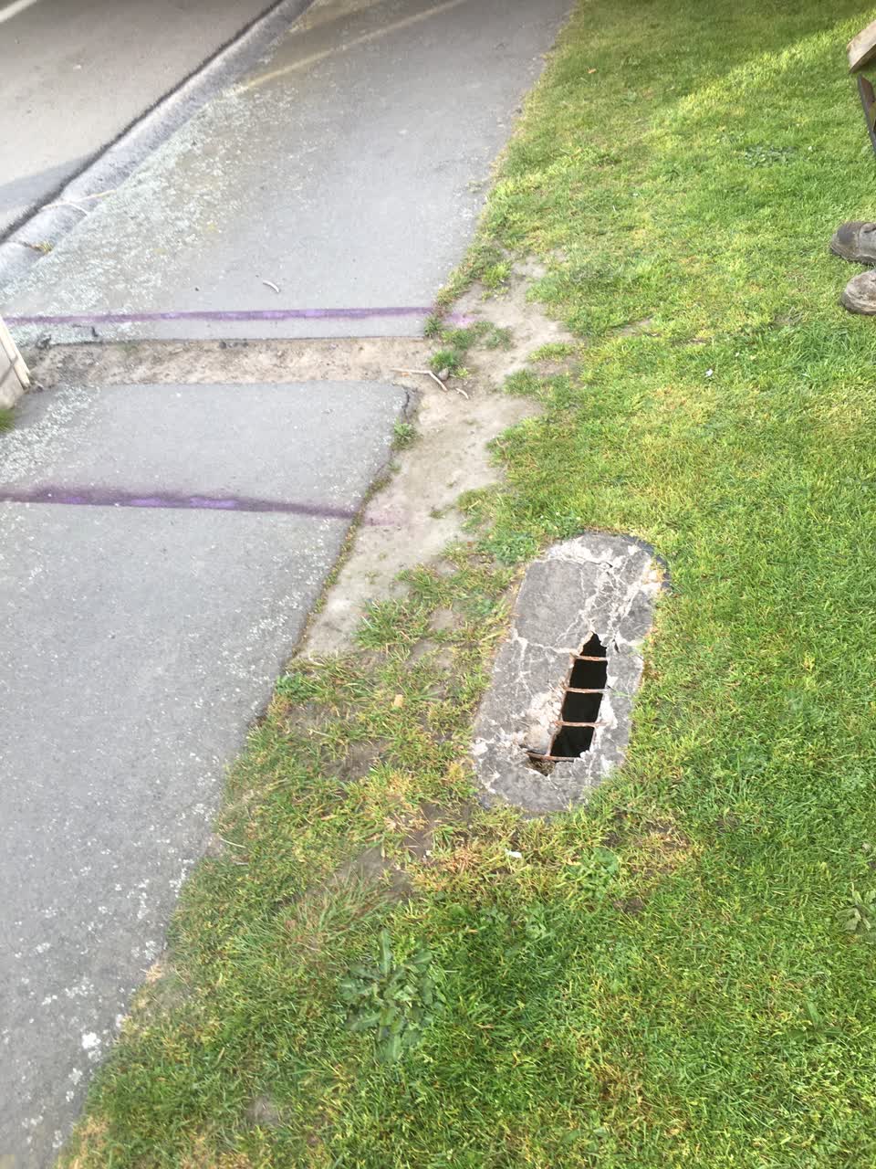 The photograph attached to this roading/streets report