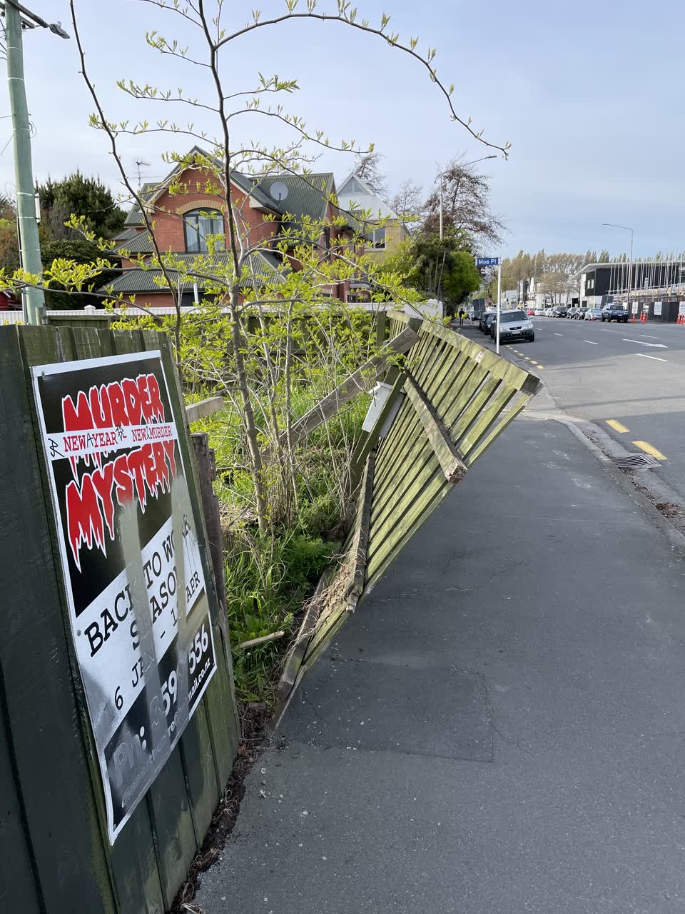 The photograph attached to this roading/streets report