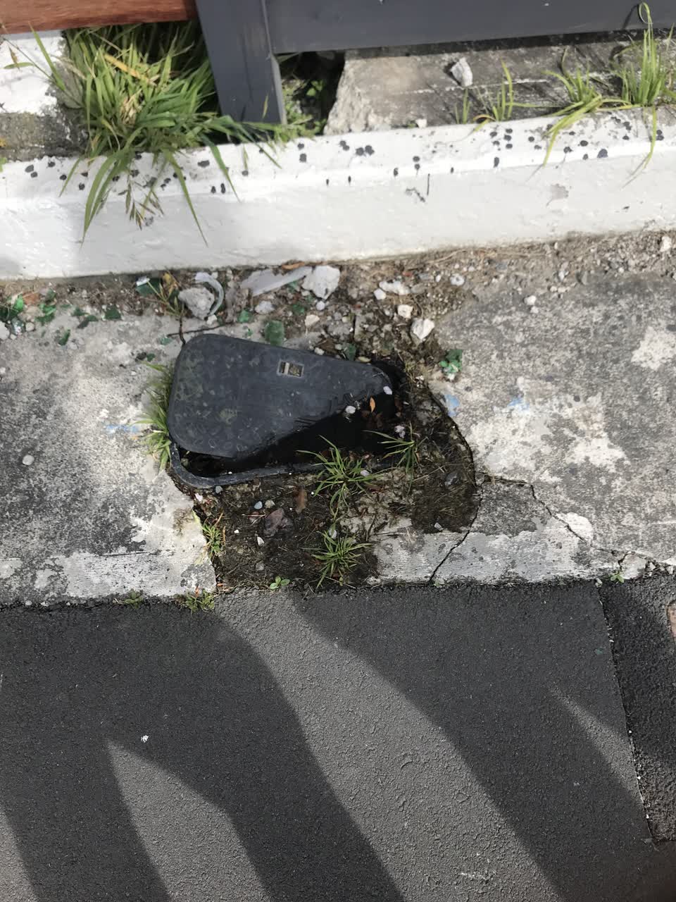 The photograph attached to this flooding report