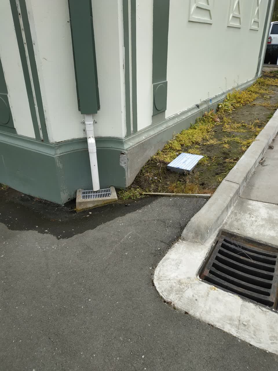 The photograph attached to this water leak report
