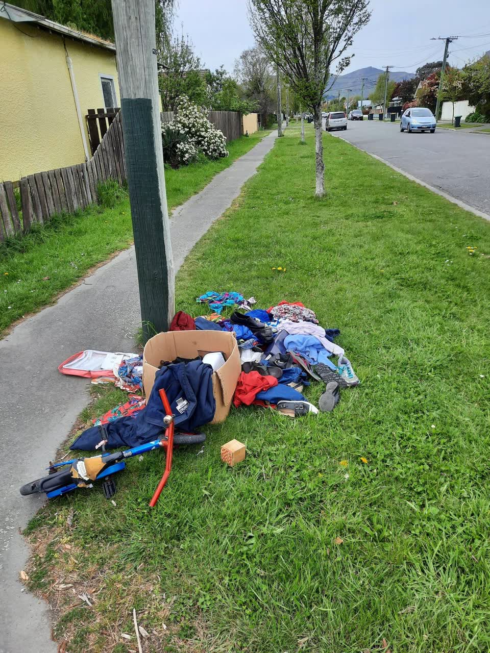The photograph attached to this rubbish/recycling report