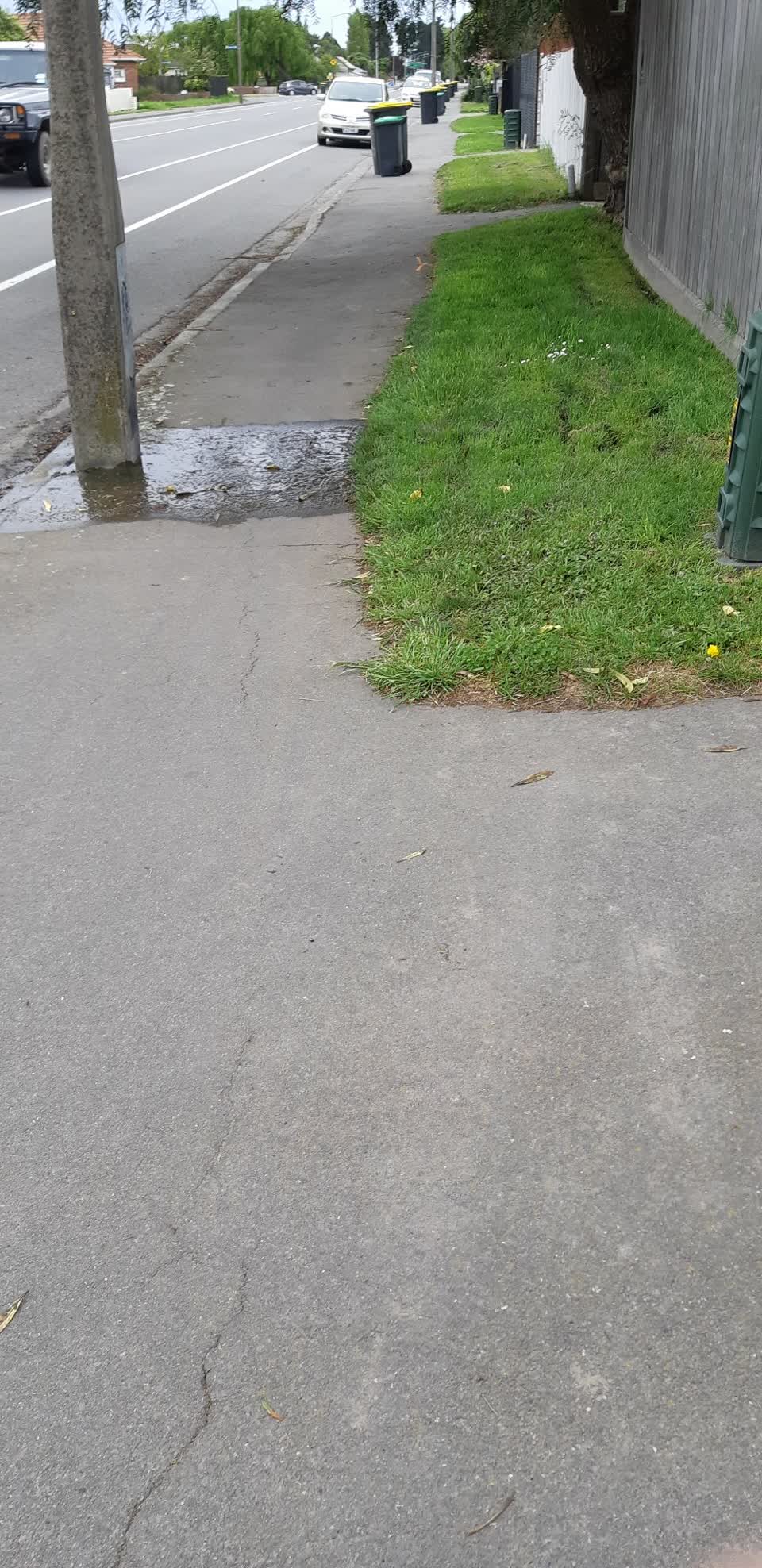The photograph attached to this water leak report