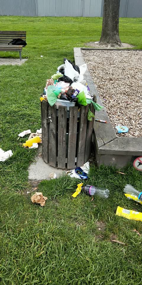 Rubbish/Recycling, a report photo