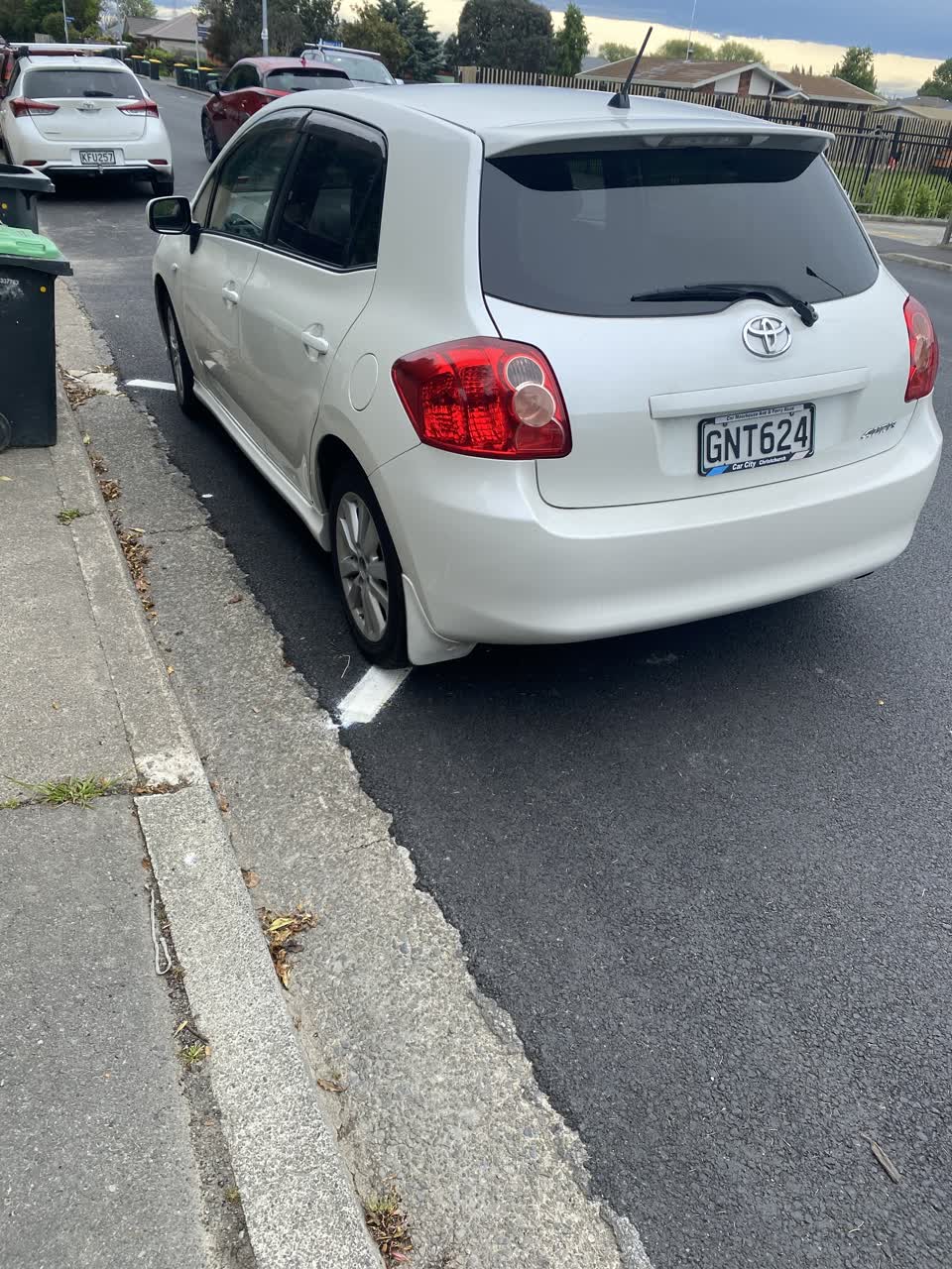 The photograph attached to this roading/streets report