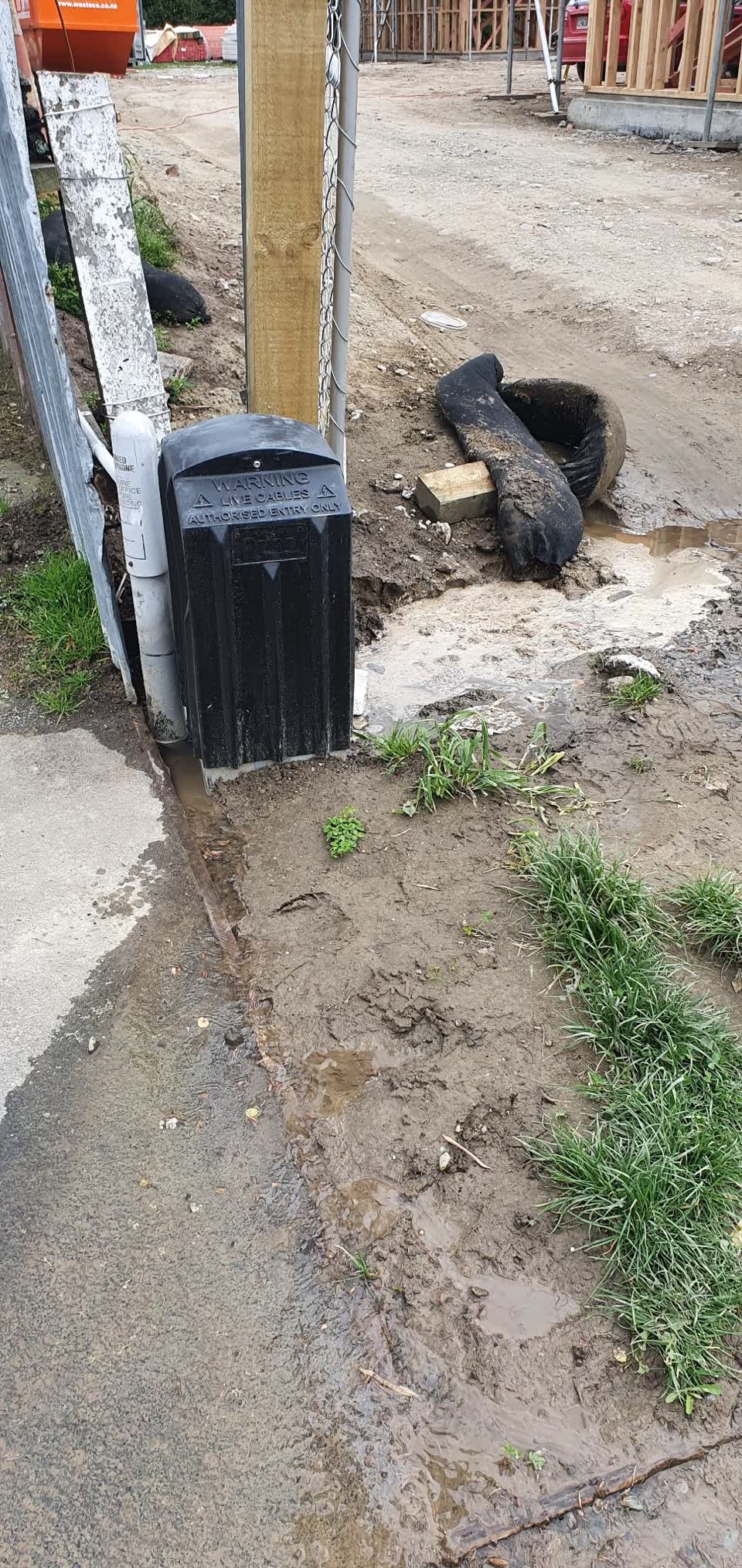 The photograph attached to this water leak report