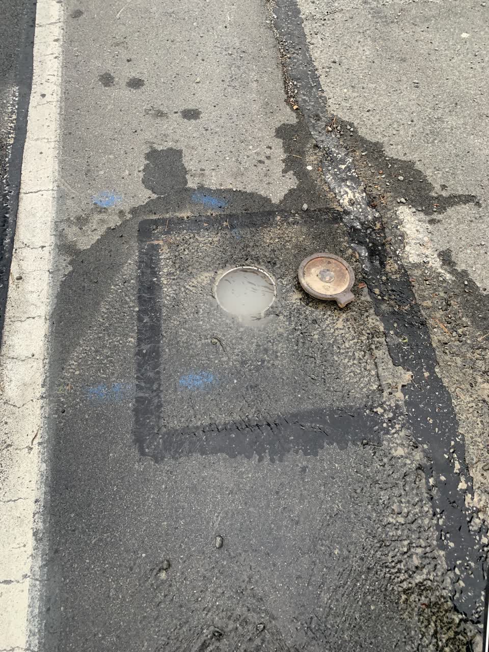 The photograph attached to this water leak report