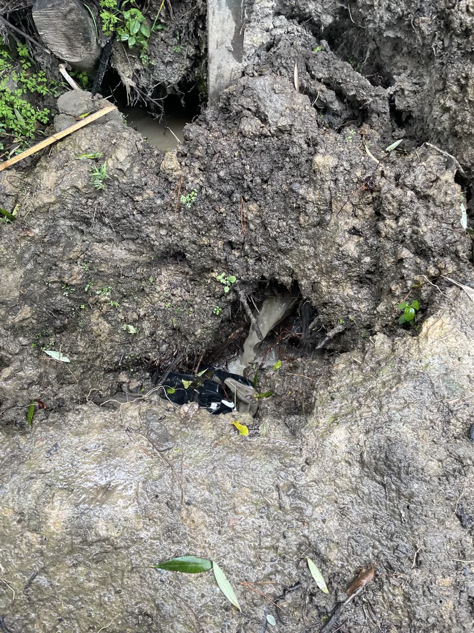 The photograph attached to this wastewater/stormwater report