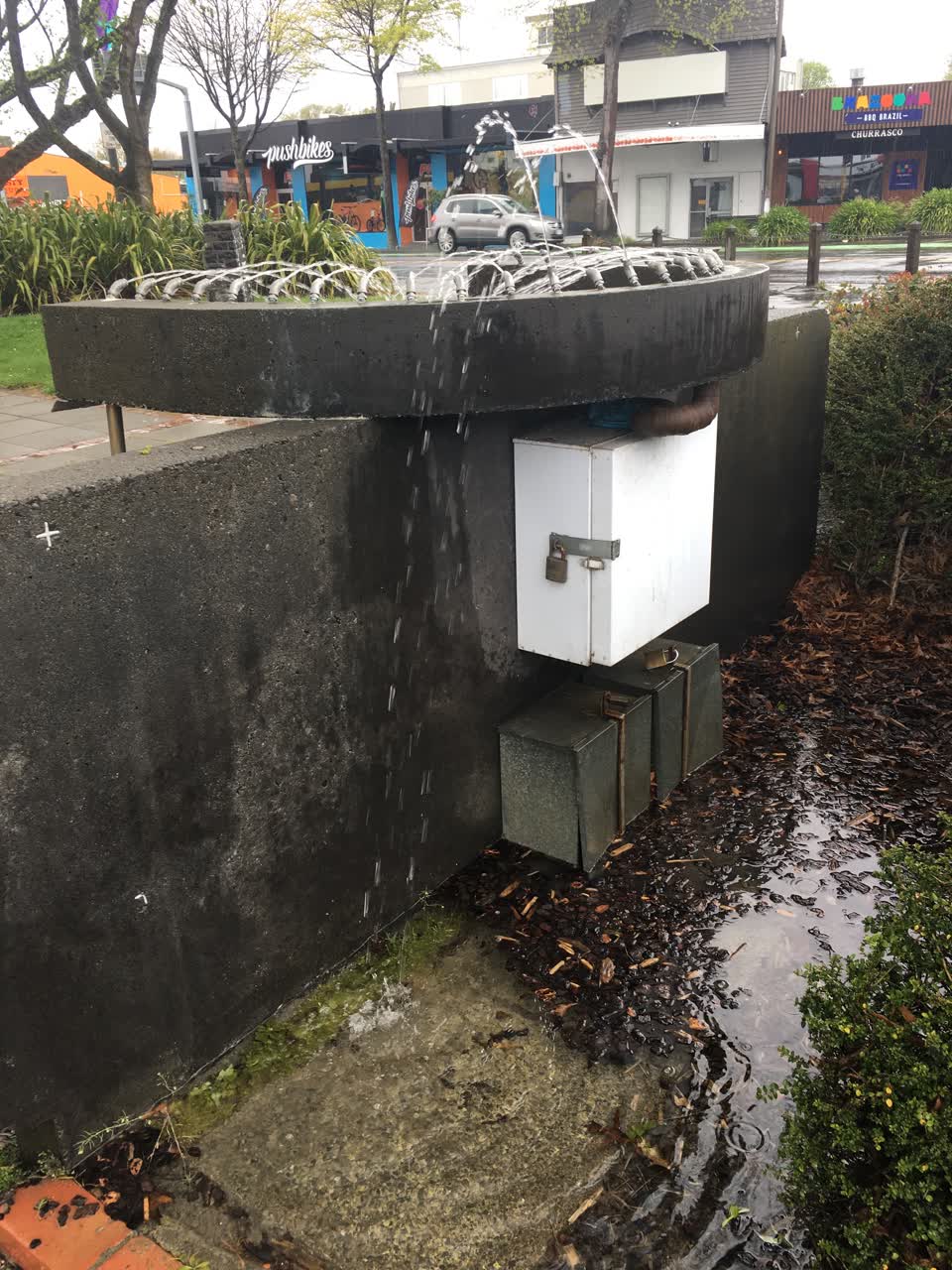 The photograph attached to this water leak report