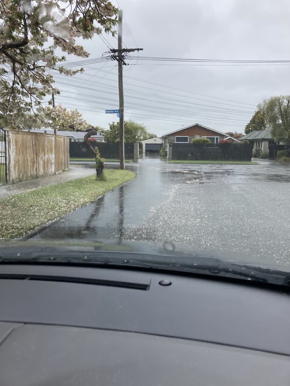 The photograph attached to this flooding report