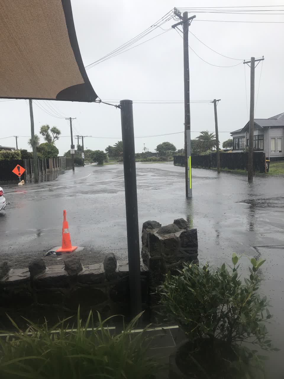 The photograph attached to this flooding report