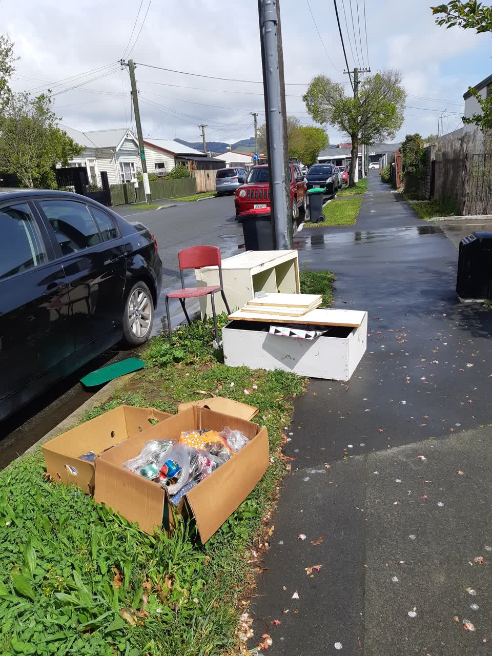 The photograph attached to this rubbish/recycling report