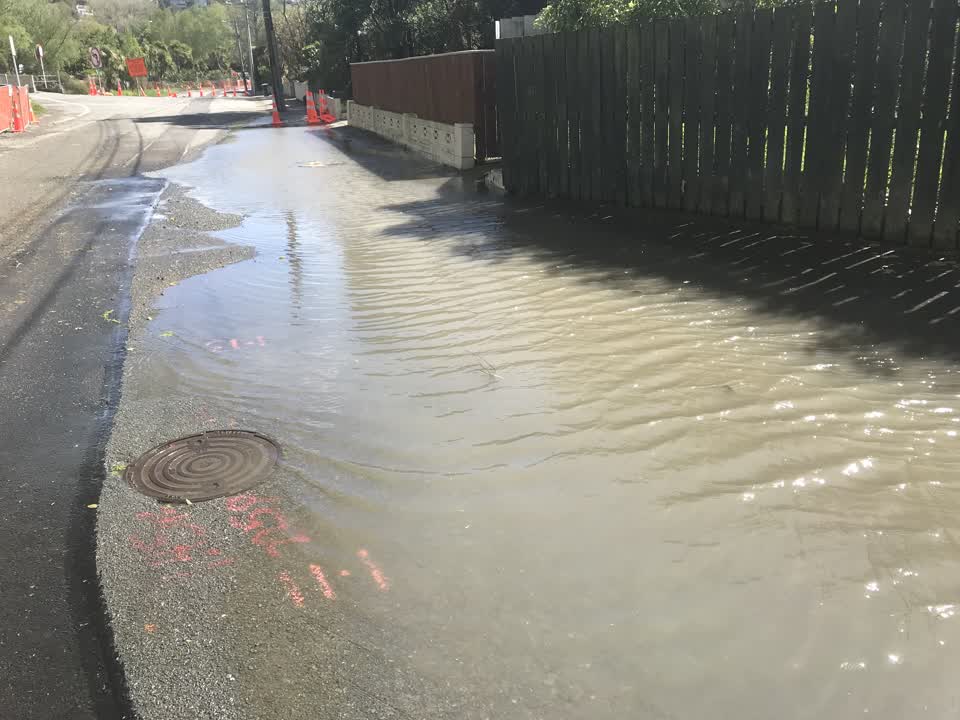 The photograph attached to this flooding report