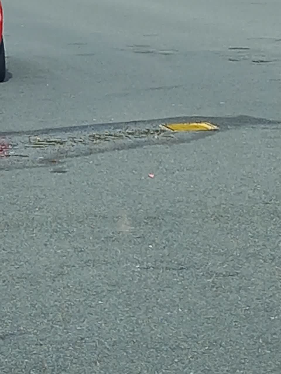 The photograph attached to this water leak report