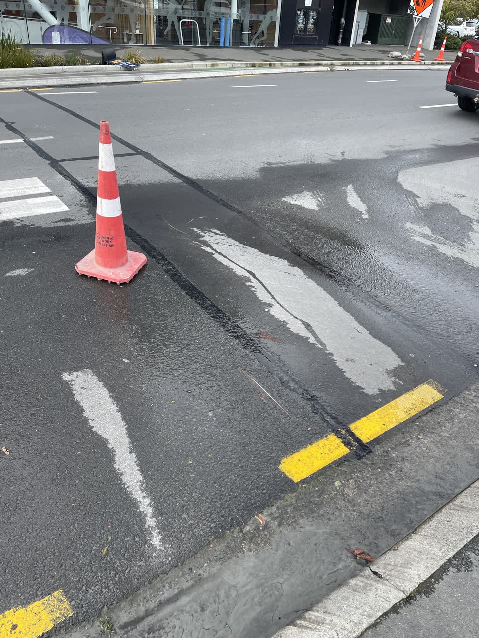 The photograph attached to this water leak report