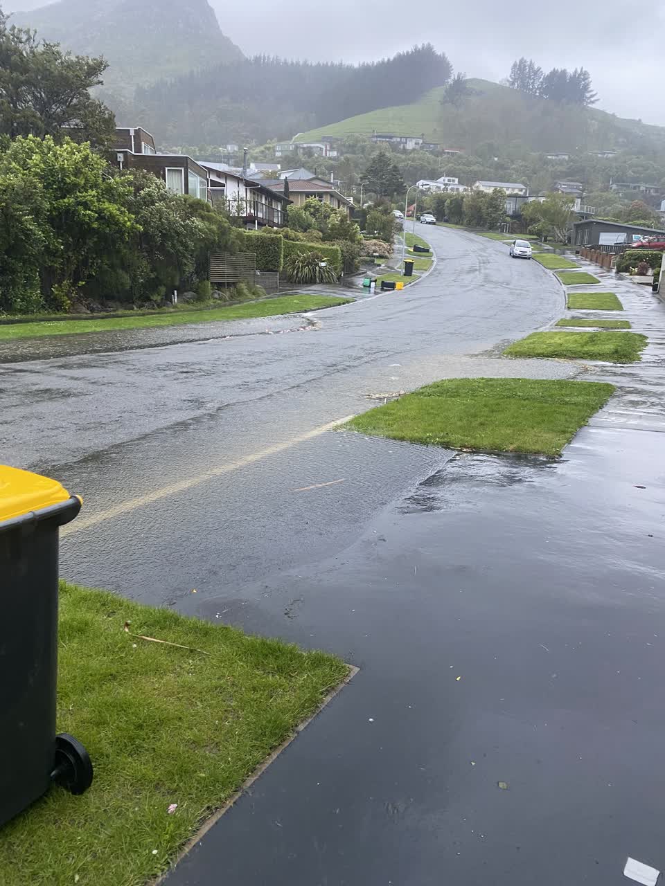 The photograph attached to this flooding report
