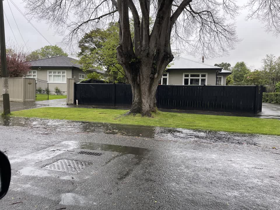 The photograph attached to this flooding report