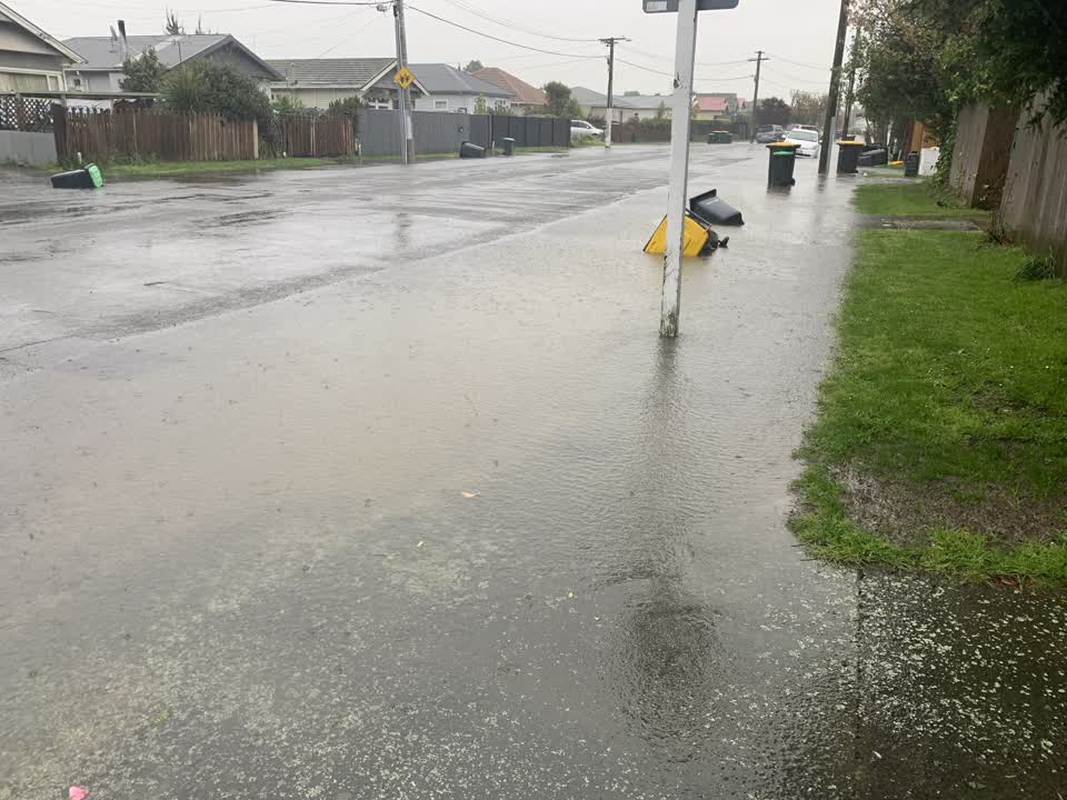 The photograph attached to this flooding report