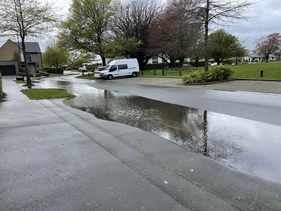 The photograph attached to this flooding report
