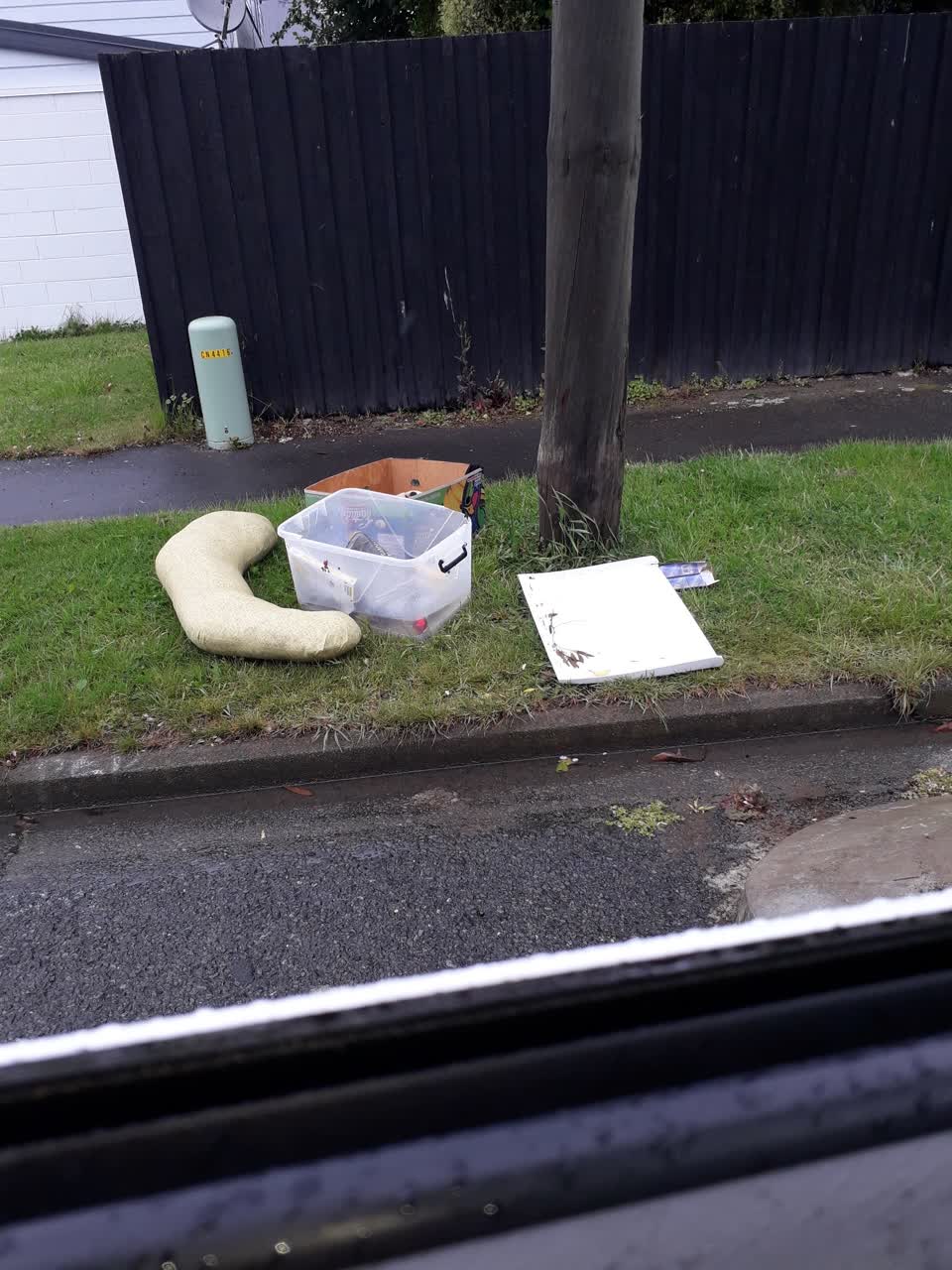 The photograph attached to this rubbish/recycling report