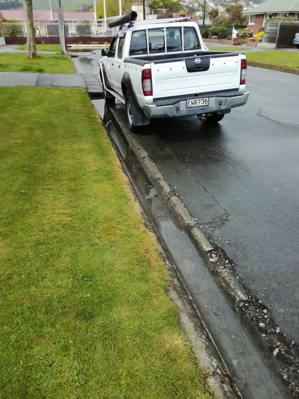 The photograph attached to this flooding report