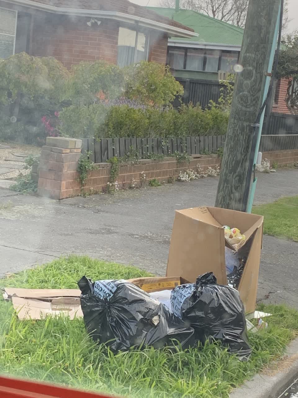 The photograph attached to this rubbish/recycling report