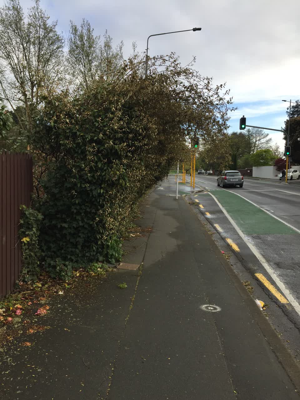 The photograph attached to this roading/streets report