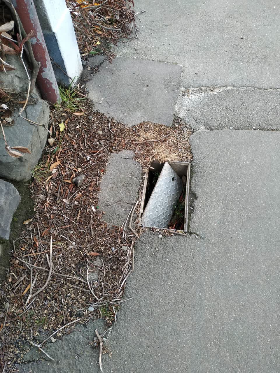 The photograph attached to this roading/streets report