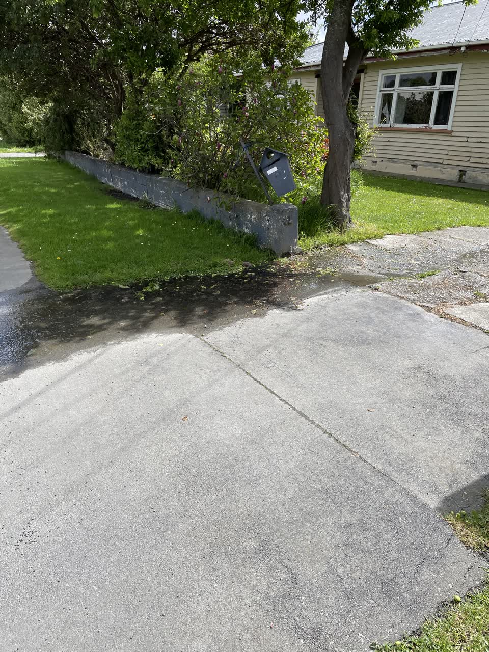 The photograph attached to this water leak report
