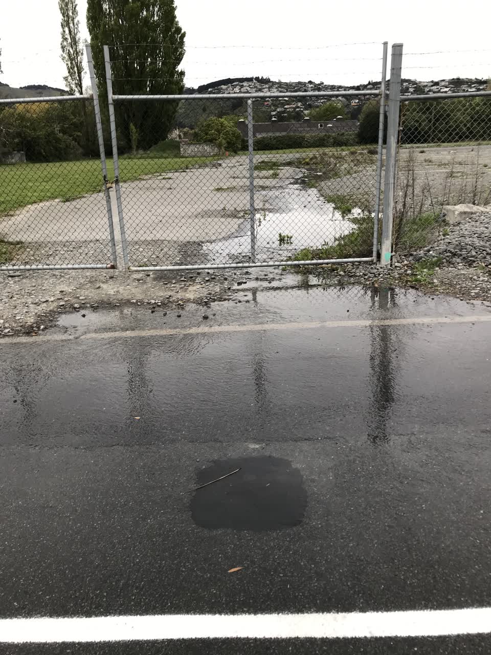 The photograph attached to this water leak report