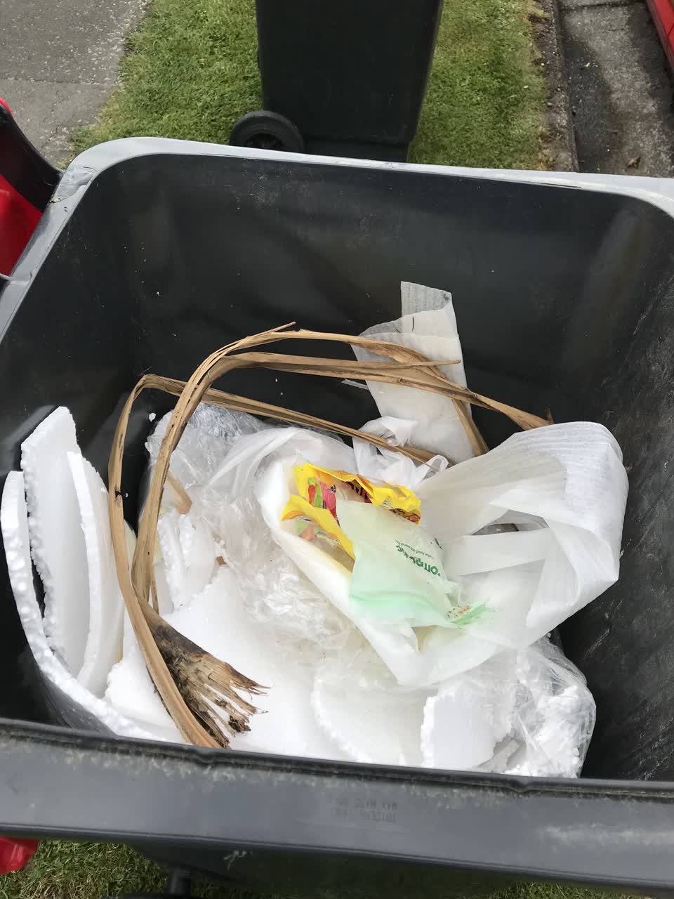 The photograph attached to this rubbish/recycling report