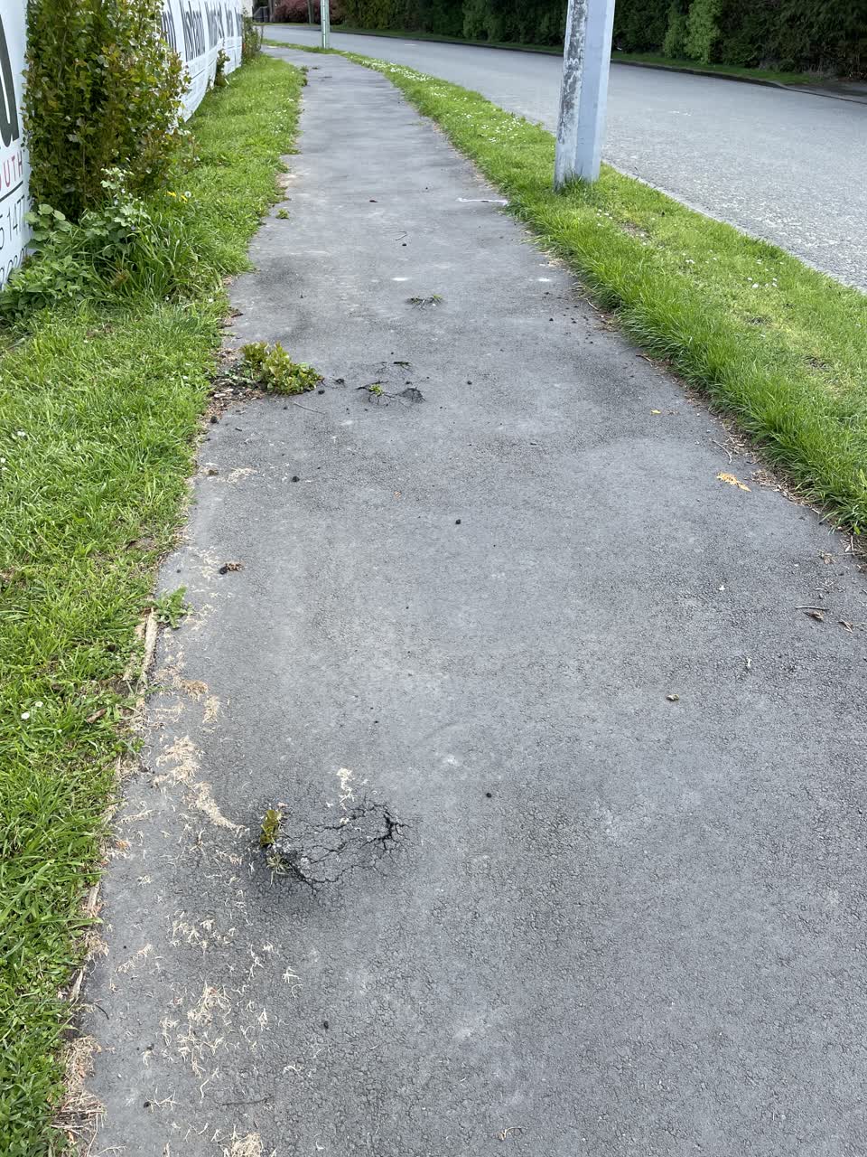 The photograph attached to this roading/streets report