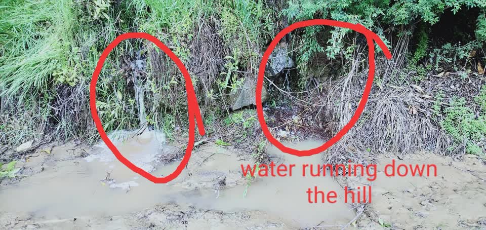 The photograph attached to this flooding report
