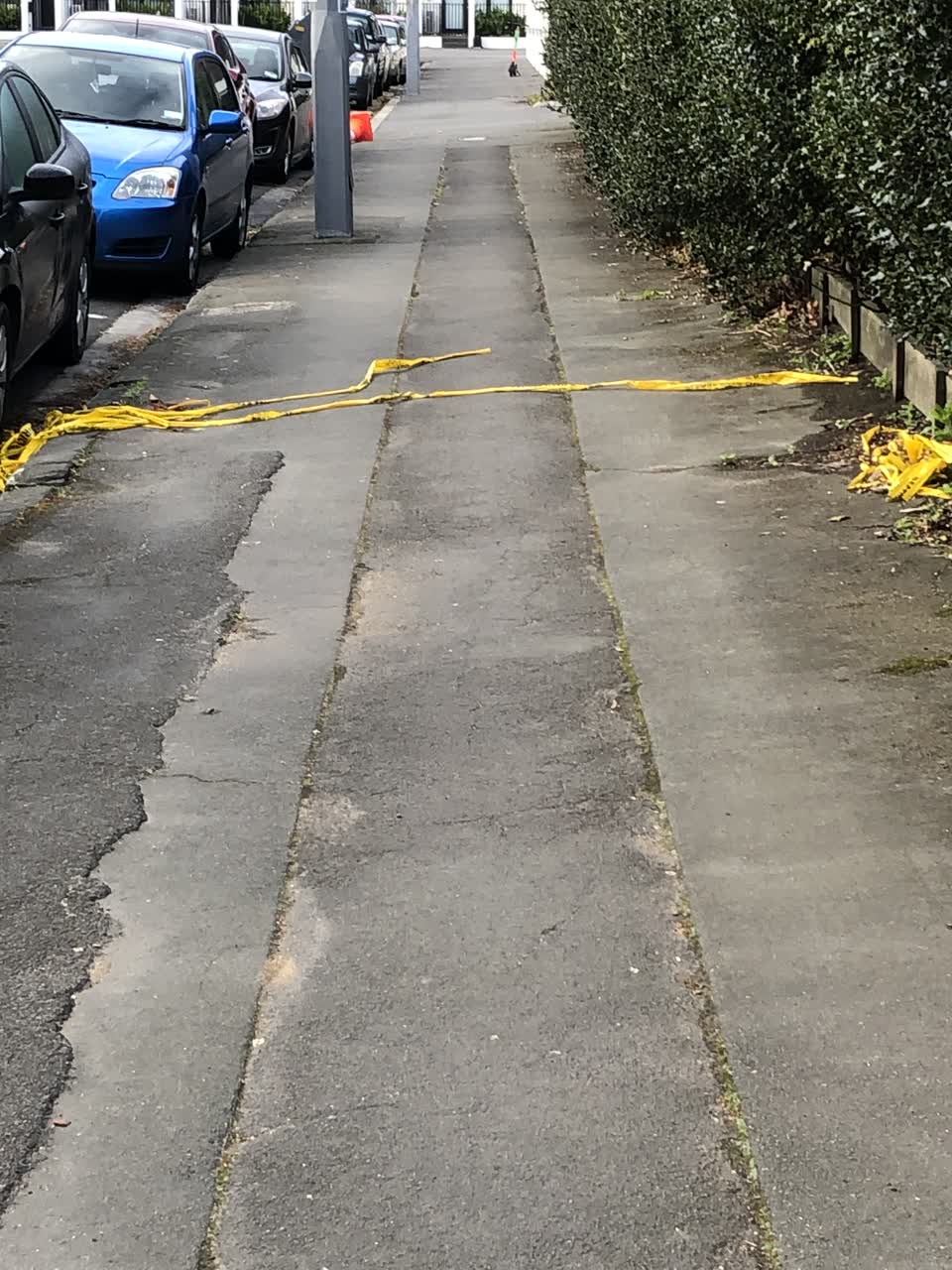 The photograph attached to this roading/streets report