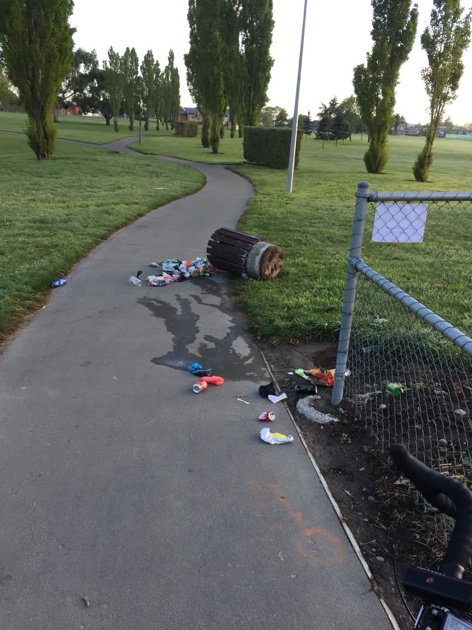 The photograph attached to this parks report