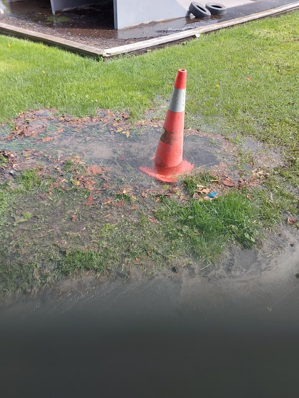 The photograph attached to this flooding report