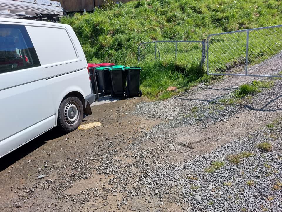 The photograph attached to this water leak report