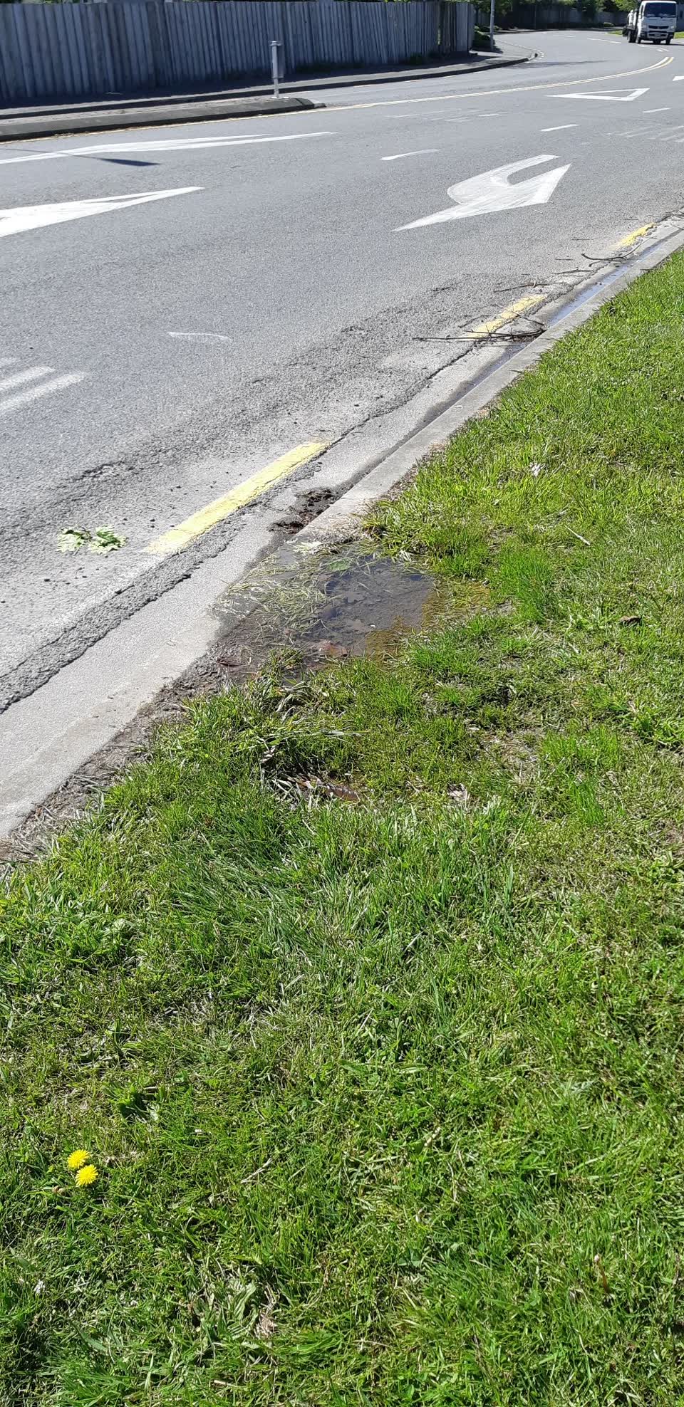 The photograph attached to this water leak report