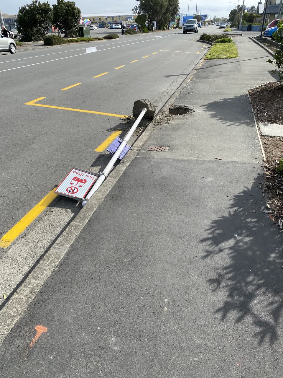 The photograph attached to this roading/streets report