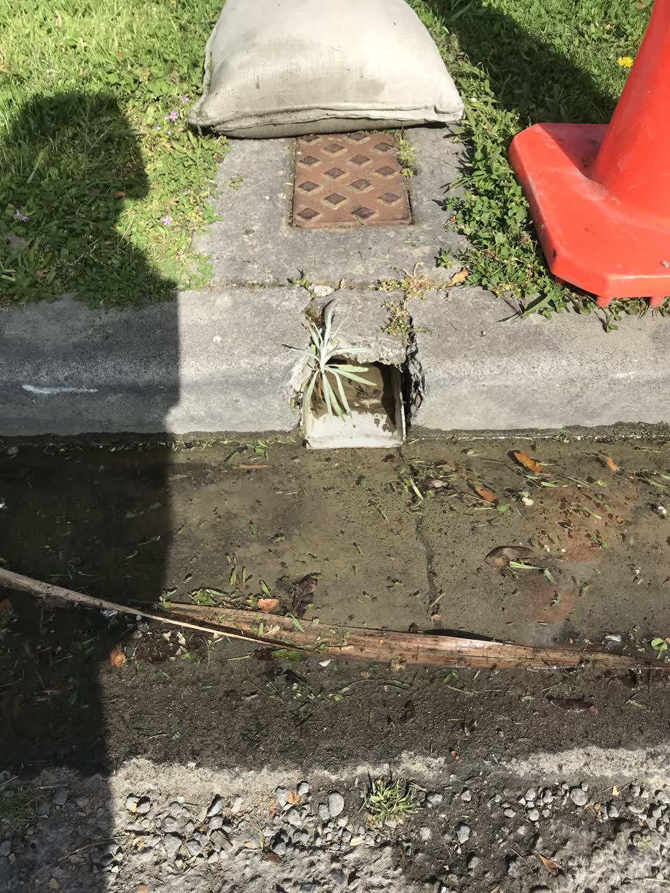 The photograph attached to this water leak report