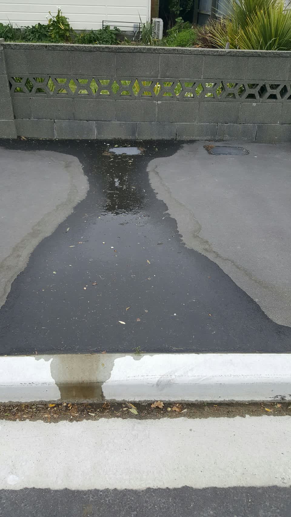 The photograph attached to this water leak report