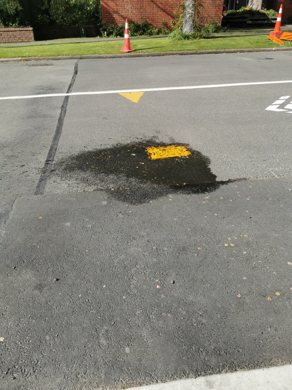 The photograph attached to this water leak report