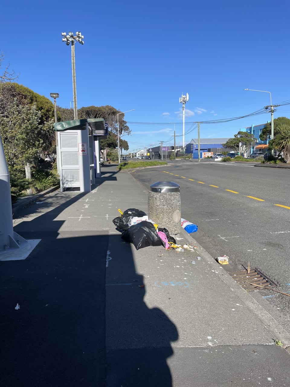 The photograph attached to this rubbish/recycling report