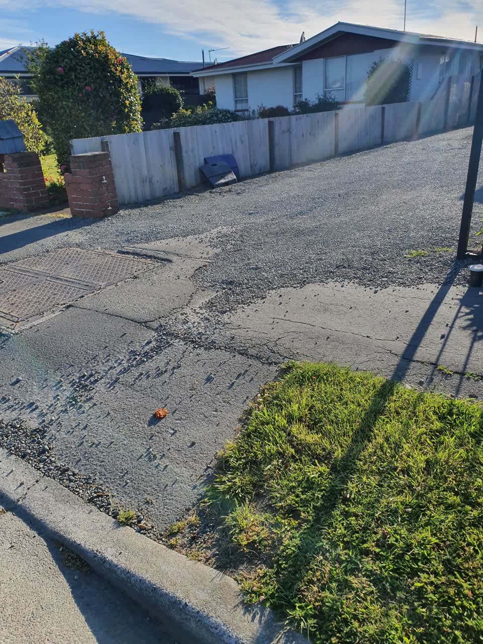 The photograph attached to this roading/streets report