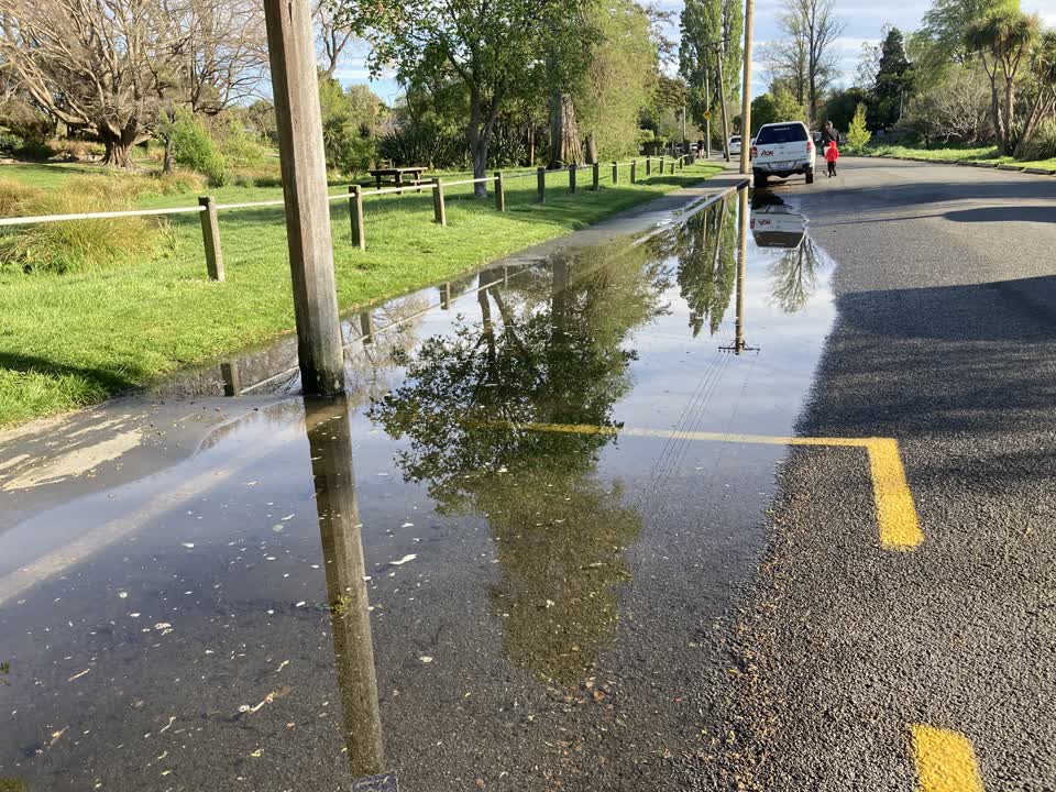 The photograph attached to this flooding report