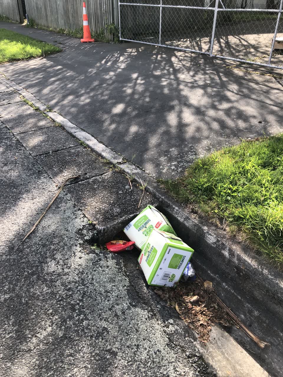The photograph attached to this rubbish/recycling report