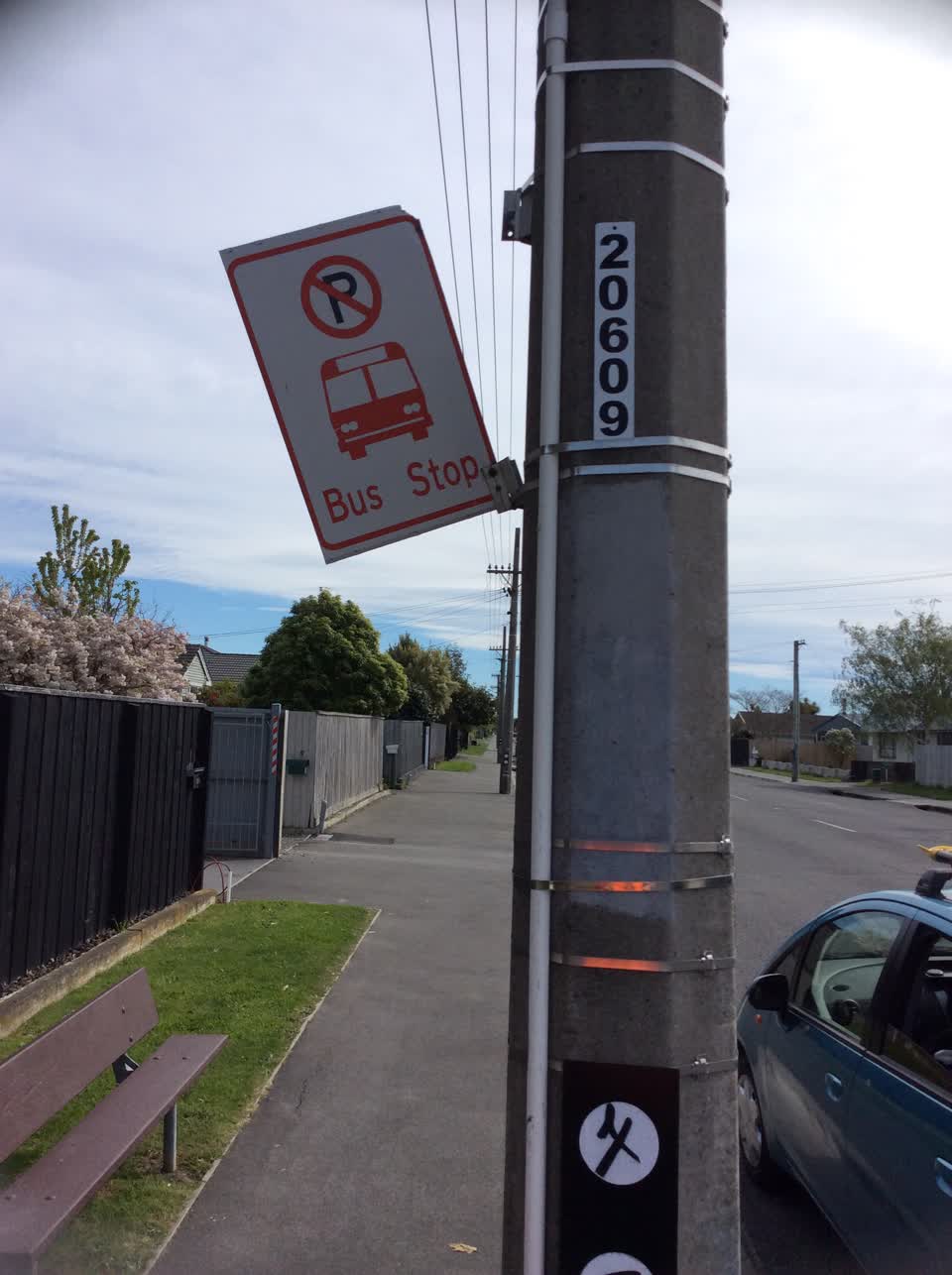 The photograph attached to this roading/streets report