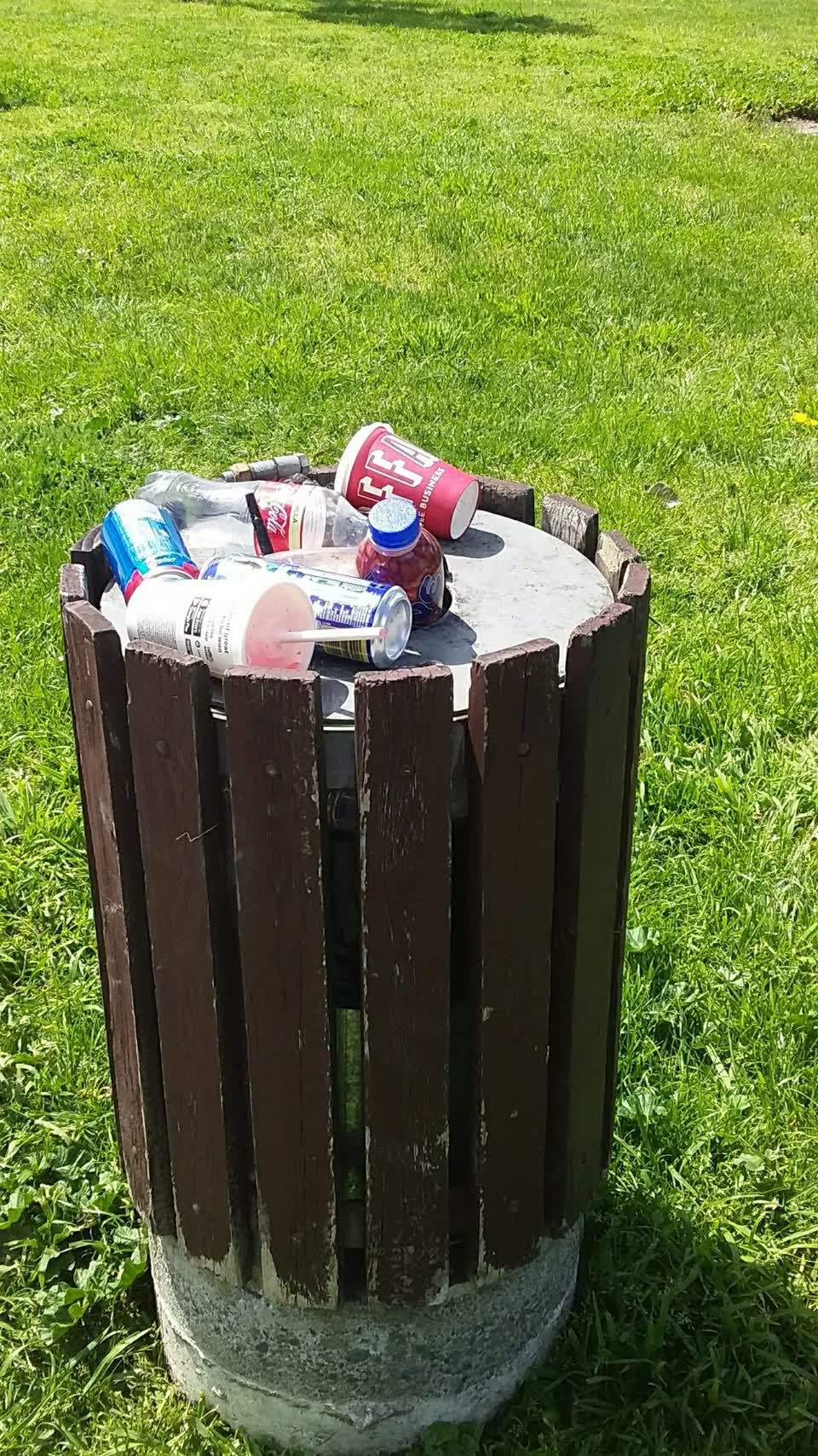 The photograph attached to this rubbish/recycling report